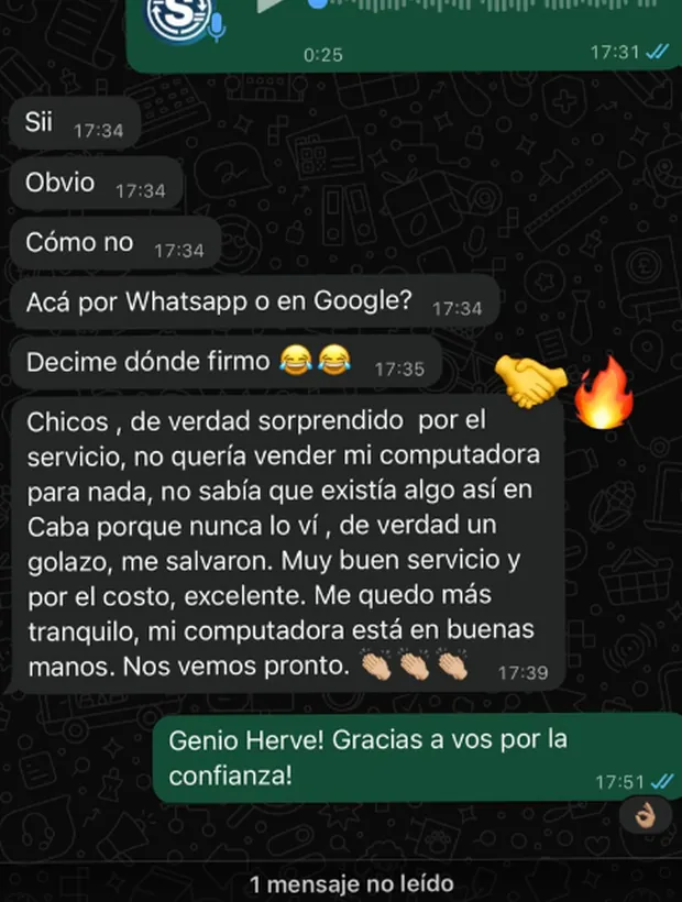 Testimonio de cliente 1